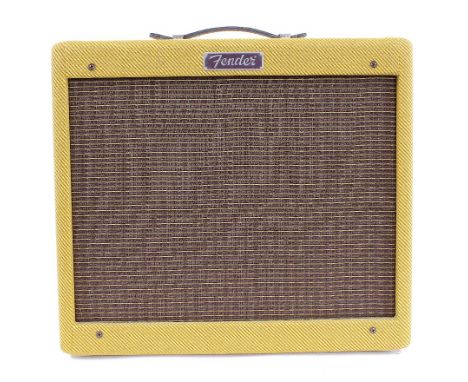 Fender Blues-Junior guitar amplifier, made in Mexico, ser. no. B-755670, dust cover 