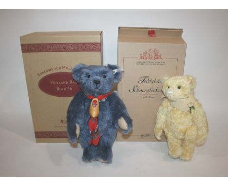 TWO BOXED STEIFF TEDDY BEARS - LIMITED EDITION including Teddybar Schneeglockchen (773 of 2000 produced), and Holland Bar (11