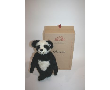 BOXED STEIFF PANDA BEAR - LIMITED EDITION a Steiff Panda Bear, number 1314 of 2000 produced. With it's box and certificate. 1