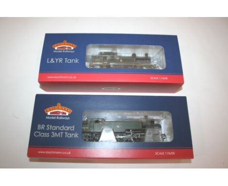 BACHMANN BOXED LOCOMOTIVES two boxed locomotives, 31-167DC Tank 50795, and 31-976A Tank 82030. (2)