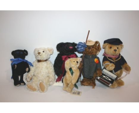 STEIFF BEARS 6 Steiff Bears without boxes or bags (but with tags), including Rumtreibar, Steiff Club Event Bear 2001, Destiny