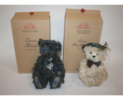 TWO BOXED STEIFF BEARS - LIMITED EDITION including Enzian Teddybar (678 of 1500 produced), and Scottish Teddy Bear 2001 (2276