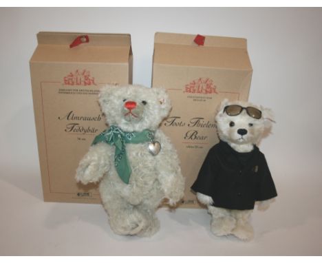 TWO BOXED STEIFF TEDDY BEARS - LIMITED EDITION including Almrausch Teddybar (727 of 2000 produced), and Toots Thielmans Bear 