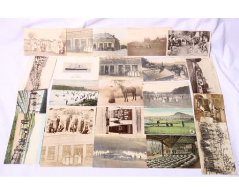 Edwardian and later postcard collection in four albums comprising approximately 800 postcards, many of North East of Scotland