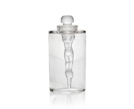 René Lalique (French 1860-1945) JEUNESSE SCENT BOTTLE, NO. 528 designed 1933 clear and frosted stencilled R. LALIQUE FRANCE(1