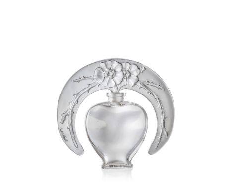 René Lalique (French 1860-1945) ÉGLANTINE DE LA REINE, HECTOR LEGRAND - 1 designed 1914-18 clear and frosted moulded R. LALIQ