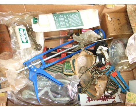 Box of Assorted Tools etc