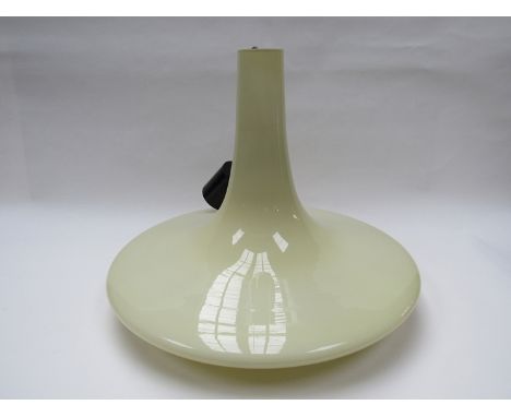 A cream cased glass Peill & Putzler ceiling light 