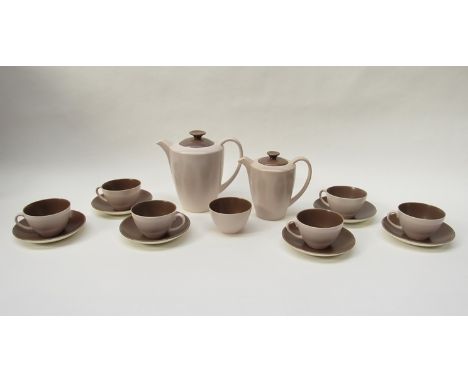 A Poole twin tone part tea service 