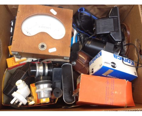 BOX OF CAMERA MISC. ETC.   T1
