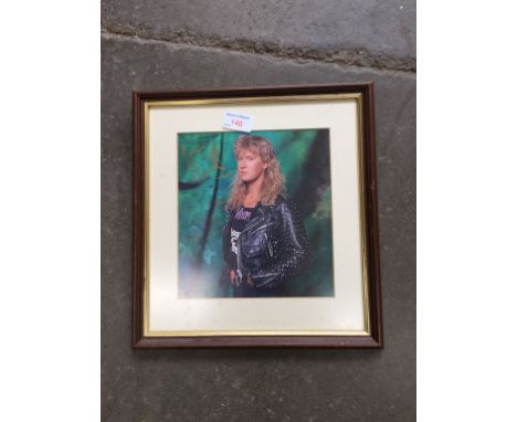 SIGNED PRINT OF JOE ELLIOT OF DEF LEPPARD