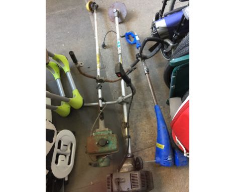 2 PETROL STRIMMERS A/F AND OTHER GARDEN TOOL