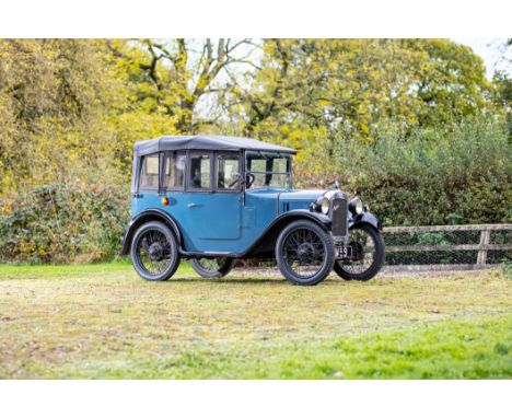 1931 Austin Seven TourerRegistration no. 0W59Chassis no. 115189Engine no. M113593Odometer reading: TBCMOT: Exempt *Ideal VSCC