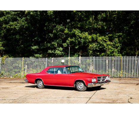 1964  Chrysler 300-K Hardtop CoupéRegistration no. Not UK RegisteredChassis no. 8443163614Engine no. TBCOdometer reading: 45,