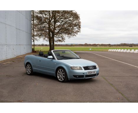 2004 Audi  A4 Sport CabrioletRegistration no. DS04 SYFChassis no. WAUZZZ8H25K002501Odometer reading: 98,659MOT: 25/03/2022 *3