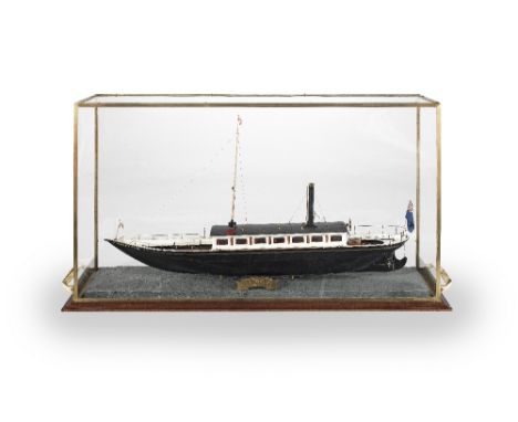 A Fine Keith Townsend 1:20 Scale Model of the Twin Screw Steam Yacht Esperance, English, Modern,Built by K.N. Townsend of Cum