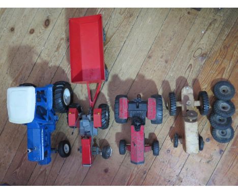 A Selection of Toy Tractors Including an 1:12 Scale ERTL Ford TW-10 