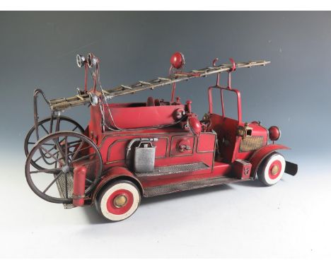 A Modern Replica of an Fire Escape Engine (46cm approx). One sidelight needs reattaching. 