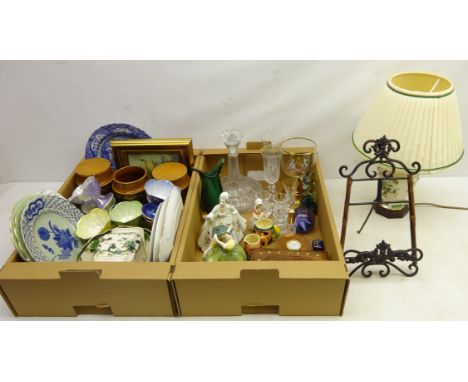 Six Maling England desert bowls/sundae dishes, Royal Doulton figures 'Buttercup' HN 2309, 'Diana' HN 2468 and 'Tootles', Maso
