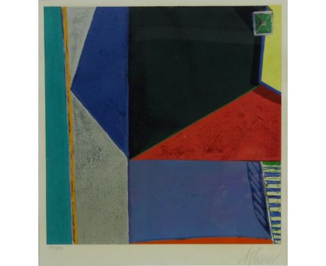 Abstract Shapes, limited edition screen print No.51/350 indistinctly signed 34cm x 32cm   Condition Report   Click here for f