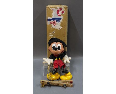 A Walt Disney Mickey Mouse Pelham Puppet, SL Range, having moulded head and Disney type hands
