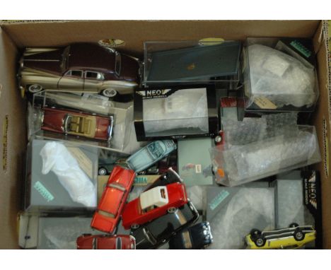 A group of mixed and boxed diecast model vehicles to include Vitesse and Neo scale models 