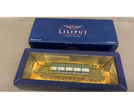 Liliput HO Gauge no. E45520 double ended overhead electric engine with twin pantographs, boxed and appears unused Mint condit