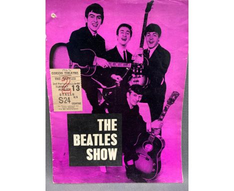 Programme and Ticket Stub.   Odeon cinema Llandudno, 6 nights, 2 shows per day, end of August 1963 (12th to 17th).  Tickets p
