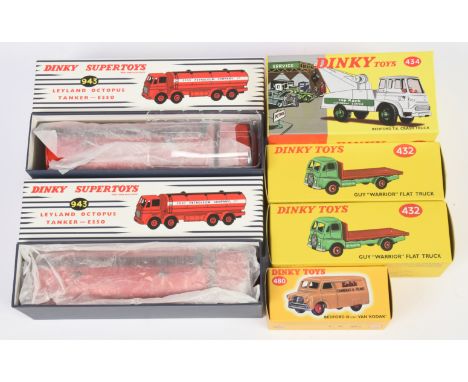 Dinky Toys (Atlas Edition) group of Commercial Vehicles to include (1) 2x 943 Leyland Octopus Tanker "Esso", (2) 480 Bedford 