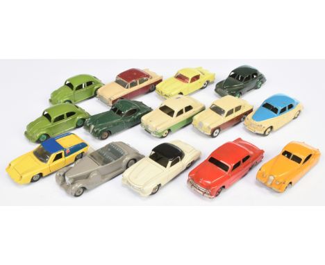 Dinky Toys mixed group of Vehicles to include (1) 38c Lagonda, (2) 185 Alfa Romeo Coupe and others (see photo). Conditions ar
