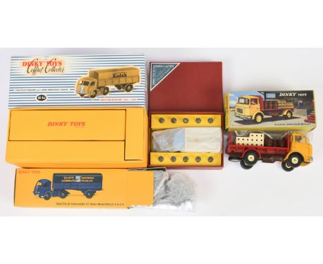 French Dinky Toys (Atlas Edition) group of Commercial Vehicles to include (1) 32AJ Panhard Tractor Trailer "Kodak", (2) 588 B