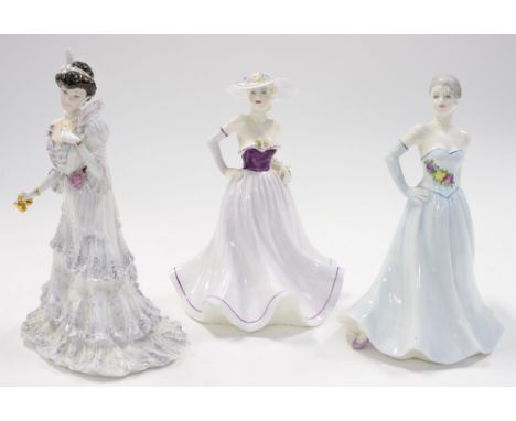 Three Coalport figures to include 'Eugenie First Night at the Opera', limited edition  of 8,080/12,500 (3) 