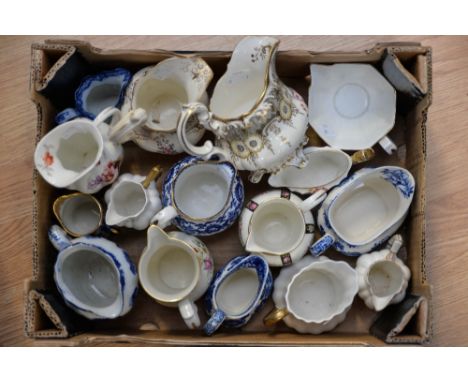 A collection of jugs to include Royal Worcester, Spode, Doulton etc (one box) 
