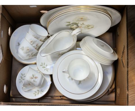 A Royal Doulton 'Yorkshire Rose' combined tea and dinner service 