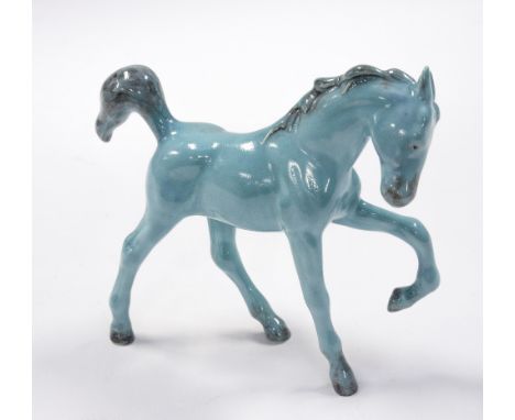 A rare Beswick Graham Tongue spirited Foals series 'Springtime' model 2837 in aqua marine blue, unknown colour in this model 