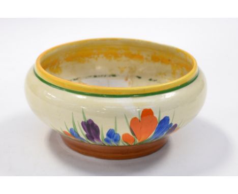 A Clarice Cliff Crocus pattern bowl, Bizarre 