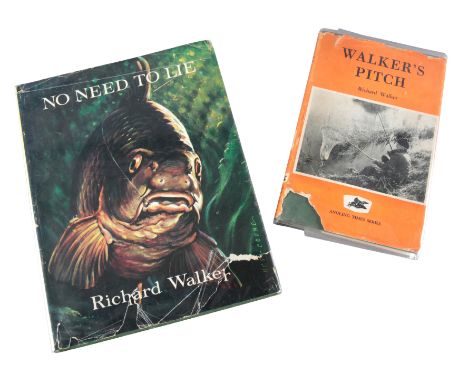 WALKER, RICHARD: 'NO NEED TO LIE' first edition, 1964, with original dust wrapper; together with 'Walker's Pitch' by Richard 