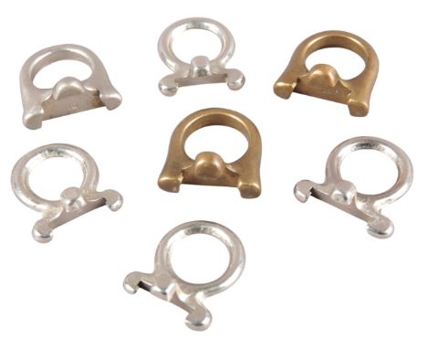 SEVEN VARIOUS RING CARTRIDGE EXTRACTOR TOOLS for 12-bore, 16-bore, 20-bore and 24-bore (7)Provenance: A private Shropshire sp