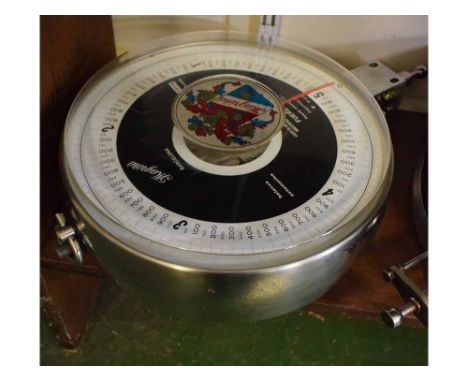 Vintage set of circular commercial scales 