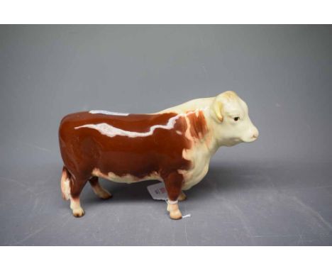 Beswick model of a Hereford bull, 6ins high  