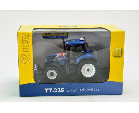 Universal Hobbies 1/32 New Holland T7.225 Union Jack Tractor. Excellent in Box. 