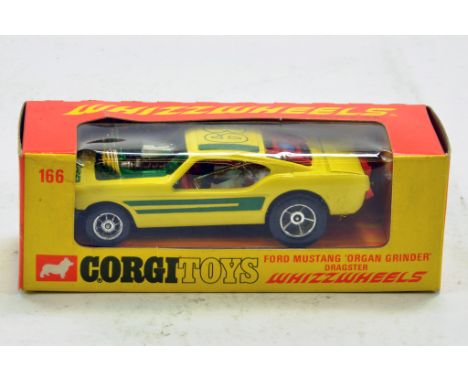 Corgi No. 166 Ford Mustang Organ Grinder Dragster. Excellent to Near Mint in Box. 