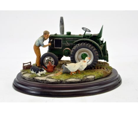 Country Artists Presentation Piece 'Cartridge Start' comprising Field Marshall Tractor. Superb Piece. 