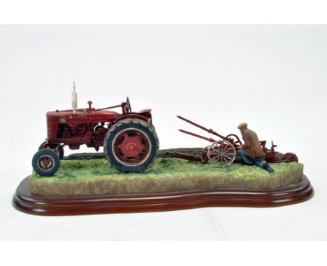 Border Fine Arts Presentation Piece 'Making Adjustments' comprising Farmall M Tractor. Superb piece. 