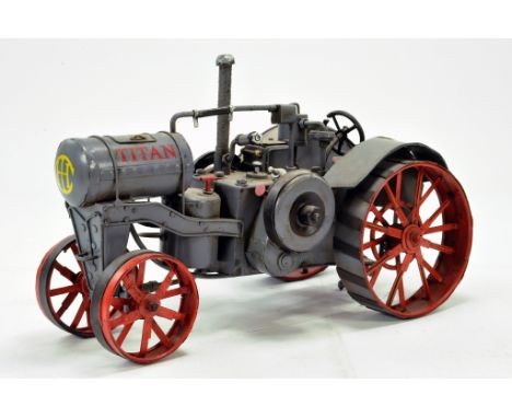 Large Scale approx. 1/12 Tin Plate IHC Titan Tractor. Interesting piece is refined in detail and authentic. 