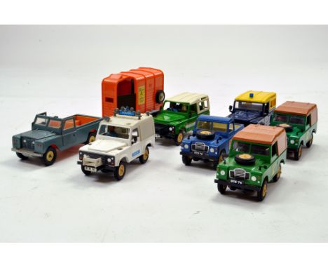 Britains 1/32 Land Rover Defender group comprising various interesting issues plus Ertl item. Good to Excellent. 