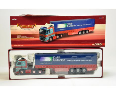 Corgi Diecast Truck Issue comprising No. CC14010 Volvo FH curtain trailer in the livery of Pollock. Excellent to Near Mint wi