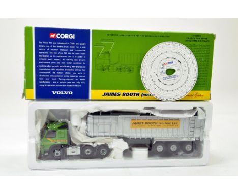 Corgi Diecast Truck Issue comprising No. CC13510 Volvo FM Bulk tipper. In the livery of James Booth. Excellent to Near Mint w