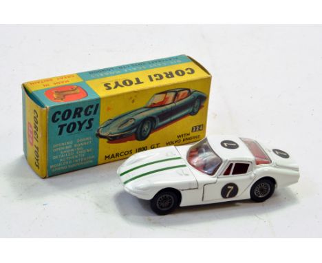 Corgi No. 324 Marcos 1800GT with Volvo Engine. Generally very good to exellent in good to very good box. 