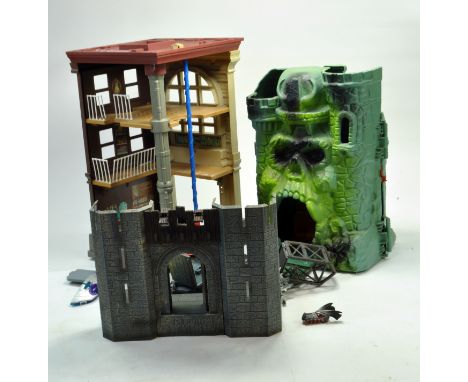 Ghostbusters Headquarters plus He Man Skull Island. Appears partially complete. 